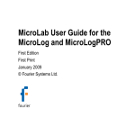 MicroLab User Guide for the MicroLog and