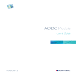 The AC/DC Module User's Guide - Numerical Modelling Laboratory