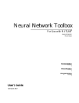 Neural Network Toolbox User's Guide