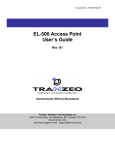EL-500 Access Point User's Guide - Support
