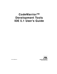 CodeWarrior™ Development Tools IDE 5.1 User's Guide