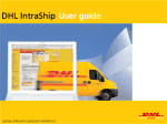 DHL IntraShip User guide