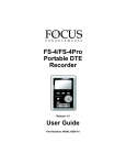 FS-4/FS-4Pro Portable DTE Recorder User Guide