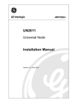 UN2011 Installation Manual