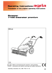 Sweeper 7100 Cleanstar premium Operating Instructions