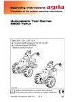 Hydrostatic Tool Carrier 5900 Taifun Operating Instructions