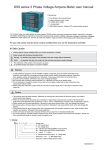 DS9 series 3 Phase Voltage Ampere Meter user manual