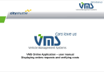 VMS Online Application – user manual Displaying orders requests