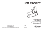 LED PINSPOT user manual V1,0