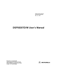 DSP56307EVM User's Manual