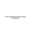 4-Port Cable/DSL Broadband Router User Manual