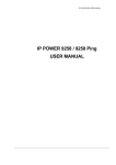 IP POWER 9258 / 9258 Ping USER MANUAL