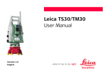 Leica TS30/TM30 User Manual - Surveying Technologies and