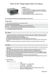 DL8A AC/DC Voltage/Ampere Meter User Manual