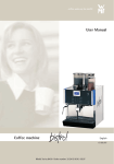 User Manual Coffee machine