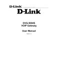 DVG-5004S VOIP Gateway User Manual