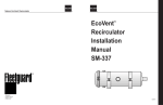 EcoVentTM Recirculator Installation Manual SM-337