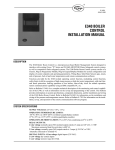 E340 BOILER CONTROL INSTALLATION MANUAL