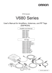 V680 Series RFID Syastem User's Manual for Amplifiers, Antennas