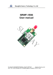 SRWF-1E86 User manual