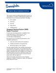 Swagelok Welding System User Manual: Troubleshooting