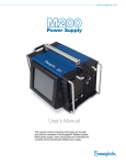 Swagelok M200 Power Supply User's Manual, (MS-13