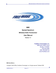 MM2 Spread Spectrum Wireless Data Transceiver User Manual