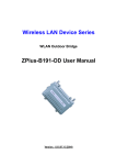 Wireless LAN Device Series ZPlus-B191-OD User Manual