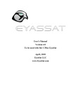 User's Manual Version 4.0 To be used with Rev CPlus EyasSat April