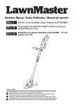 Operators Manual / Guide d'Utilisation / Manual del operario