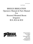 BRIGGS IRRIGATION Operators Manual & Parts Manual For