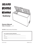 Owners Manual - Sears Canada
