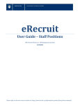 User Guide – Staff Positions
