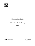 Microdata User Guide: International Youth Survey 2006 (PDF
