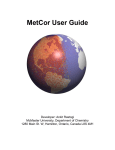 MetCor User Guide - Department of Chemistry