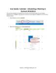 User Guide: Calendar - Scheduling a Meeting in Outlook