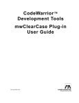 CodeWarrior™ Development Tools mwClearCase Plug