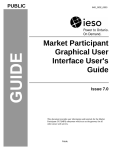 Market Participant Graphical User Interface User's Guide
