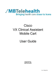 Cisco VX Clinical Assistant Mobile Cart User Guide