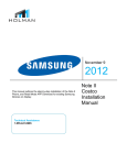 Note II Costco Installation Manual