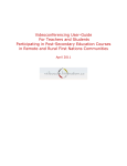 Videoconferencing User-Guide For Teachers and Students