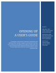 OPENING UP A USER'S GUIDE - Parents for Children's Mental Health