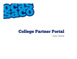 OCAS - College Partner Portal User Guide