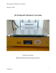 3D Printing with Ultimaker2, User Guide