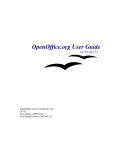 OpenOffice.org User Guide - Department of Electrical Engineering