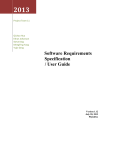 Software Requirements Specification / User Guide