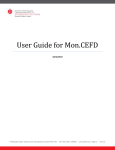 User Guide for Mon.CEFD