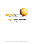 ContentKeeper Advanced Reporting Platinum User Guide