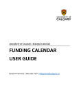 Funding Calendar User Guide