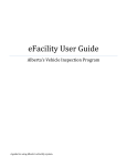 eFacility User Guide - Alberta Ministry of Transportation
